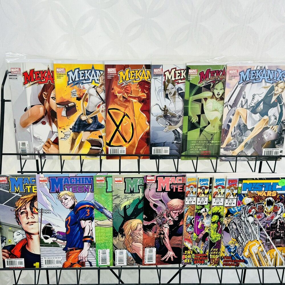 Machine Teen 1-5 Mechanix 1-5 & Mys-Tech Wars 1-4 Marvel Mini‎ Series Lot